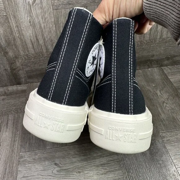 Converse Black and White High-Top Sneakers - Picture 6 of 13